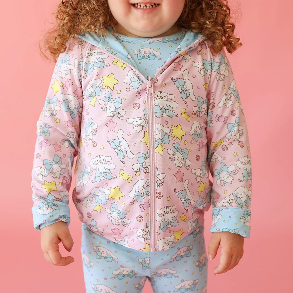 NIB Posh Peanut x Sanrio Cinnamoroll Reversible Long Sleeve Jacket l 5-6T